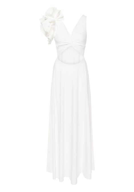 Off-white Blanca cut-out maxi dress - MAYGEL CORONEL women MAYGEL CORONEL | VT009WHT